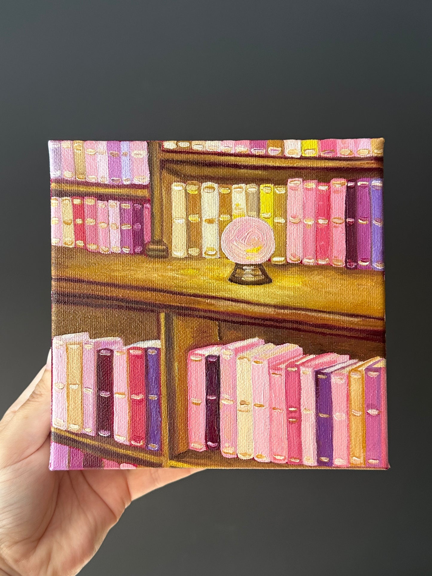 Little Bookshelf Oil Painting