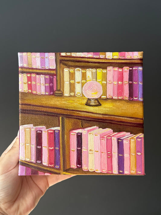 Little Bookshelf Oil Painting