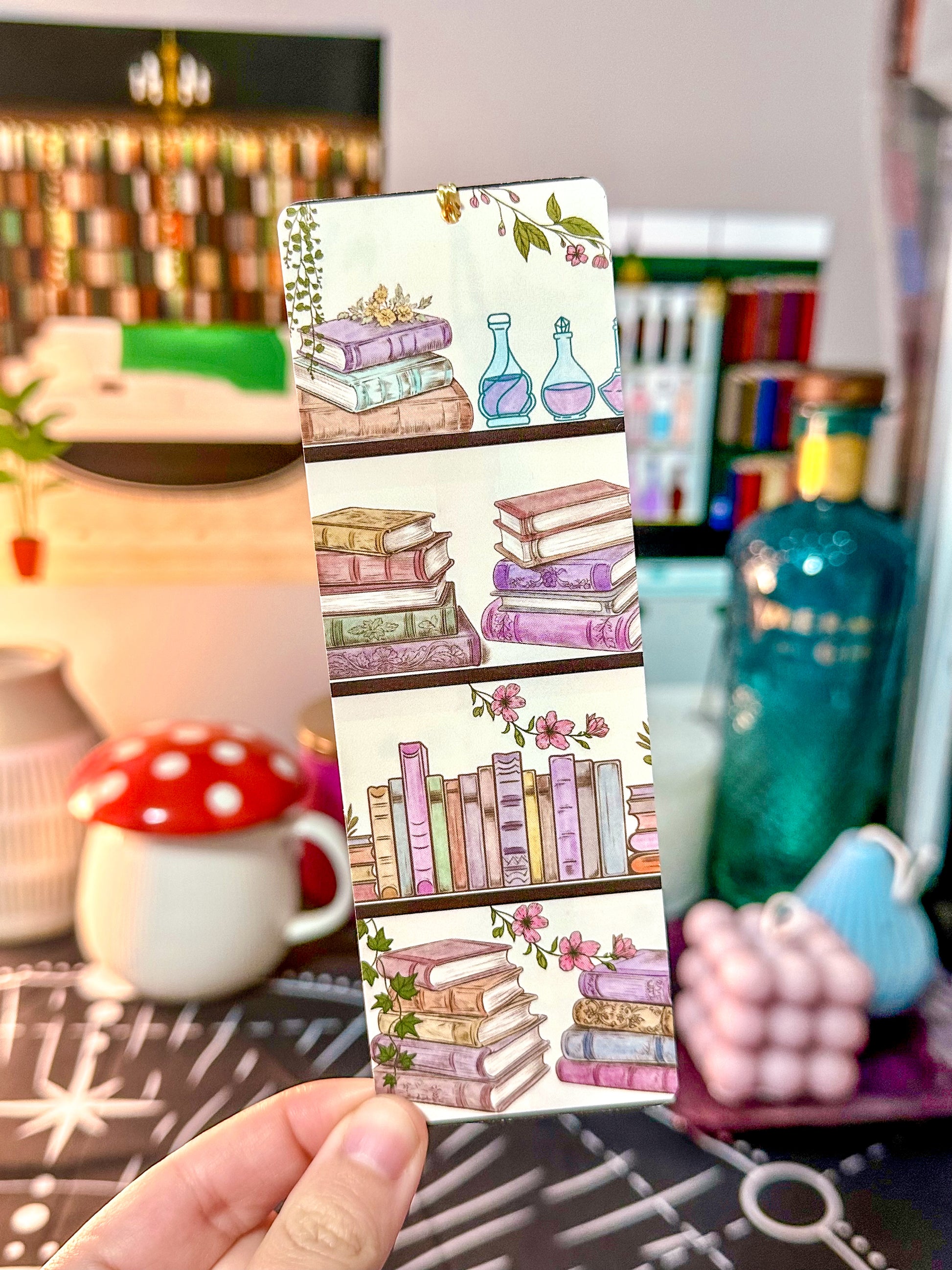 Bookshelf Apothecary Bookmark