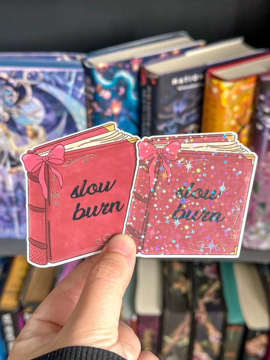 Slow Burn Book Sticker Sparkly