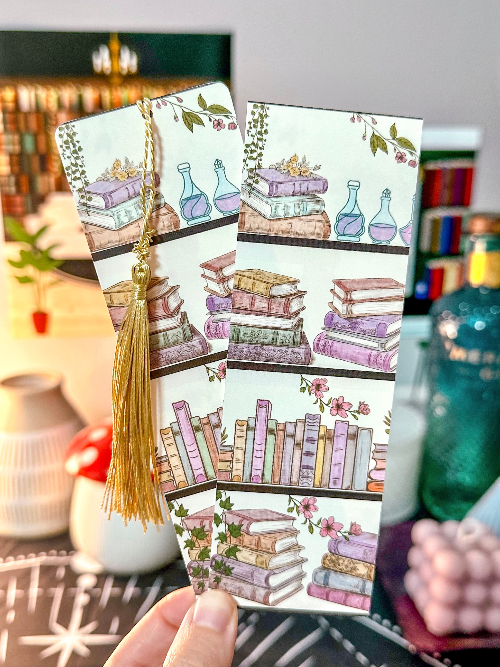 Bookshelf Apothecary Bookmark