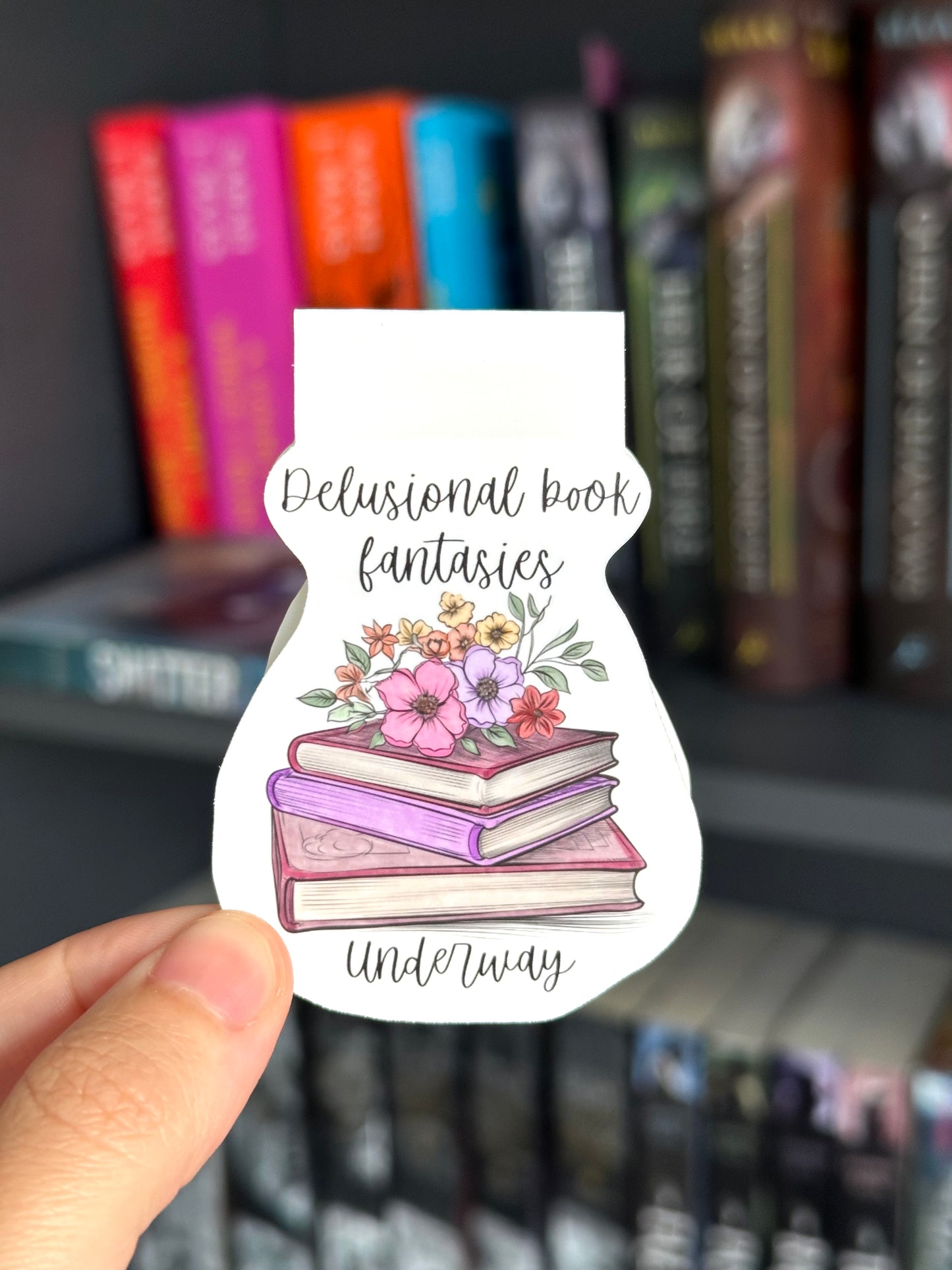 Delusional Book Fantasies Underway Magnetic Bookmark