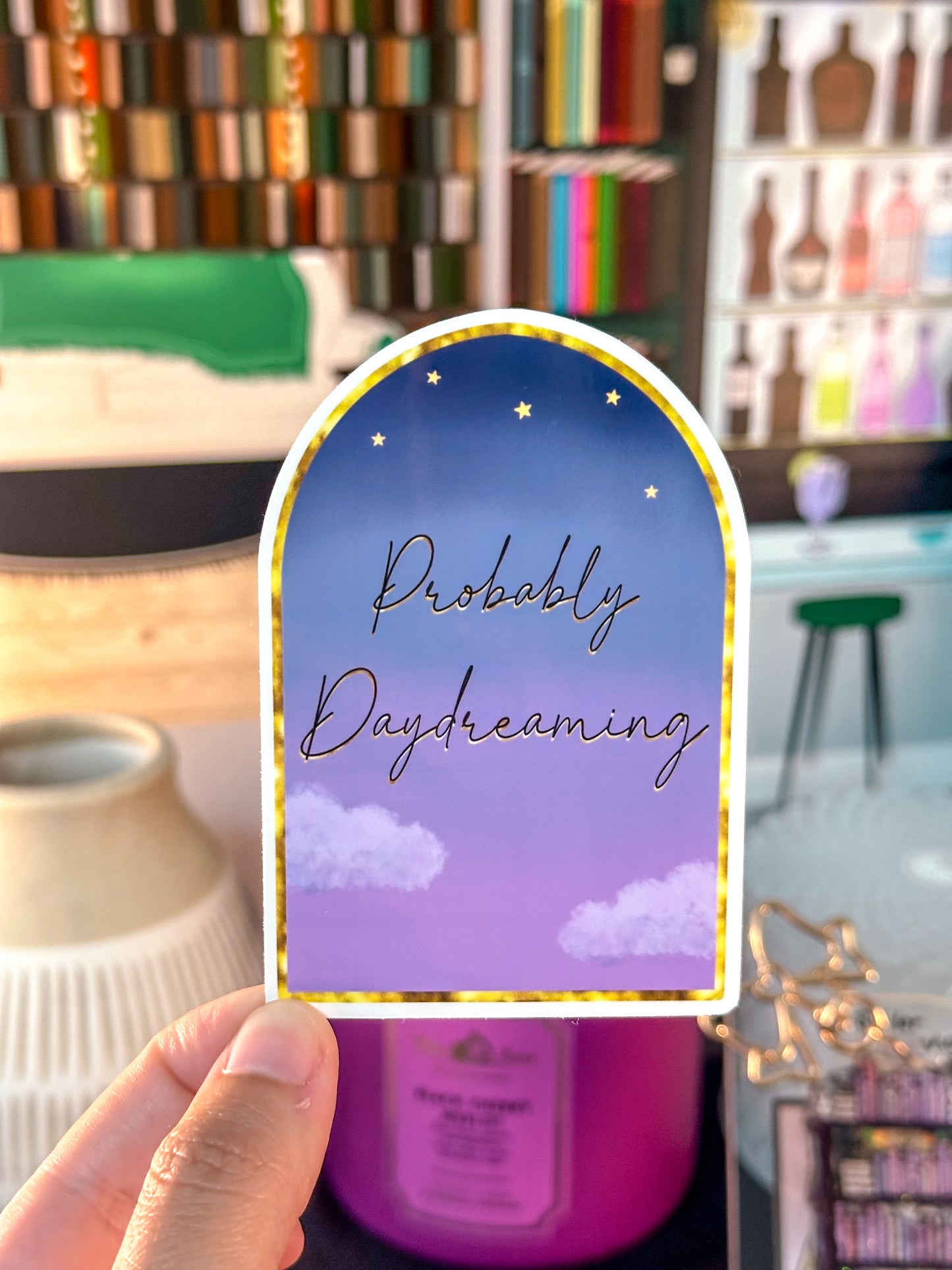 Probably Daydreaming Vinyl Sticker