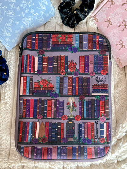 Dark Romance Bookshelf Book Sleeve