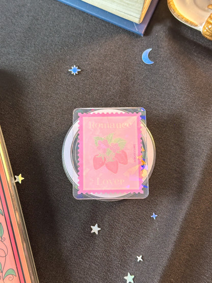 Romance Lover Stamp Holographic Magnetic Device Grip