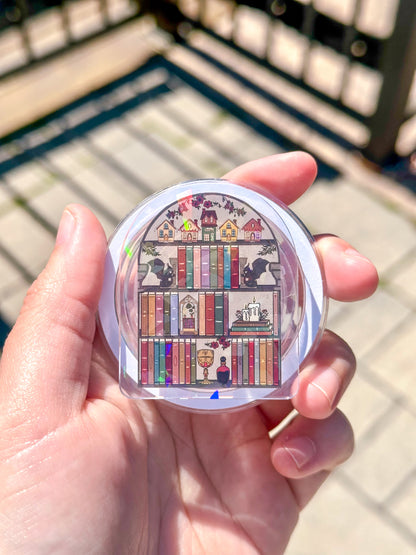Fantasy Bookshelf Holographic Magnetic Device Grip