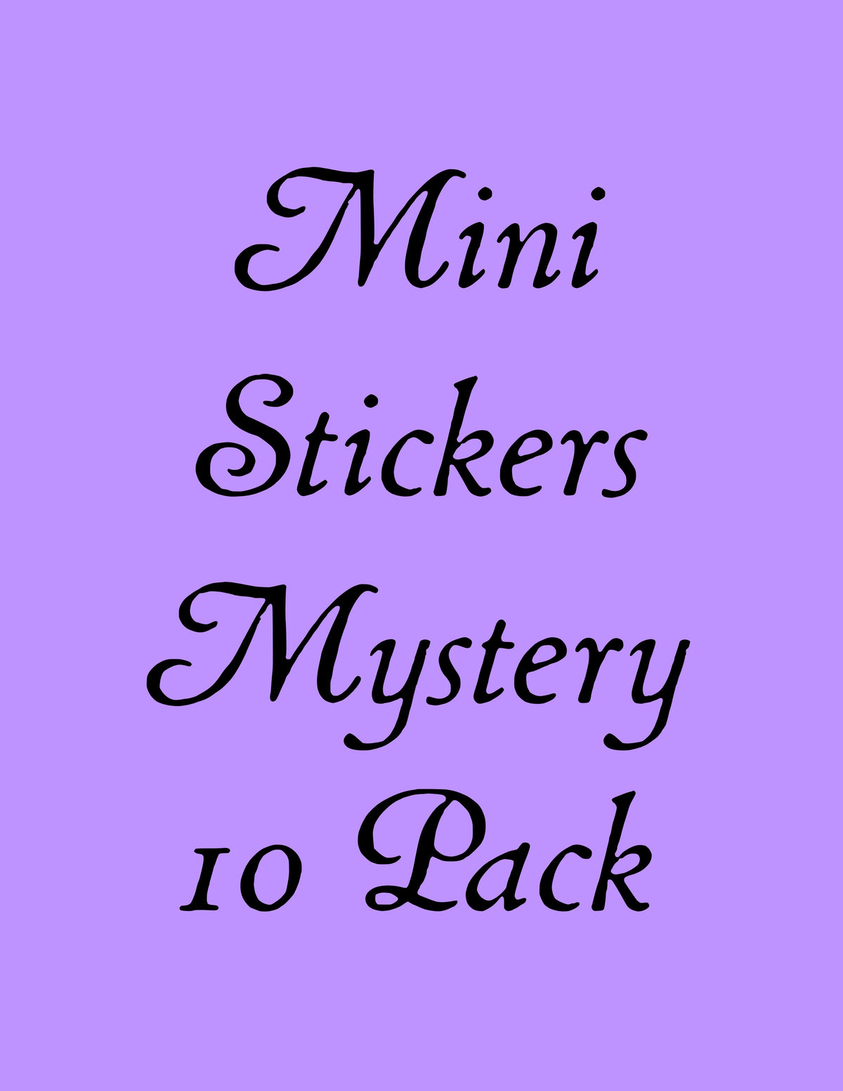 Mini Stickers Mystery 10 Pack