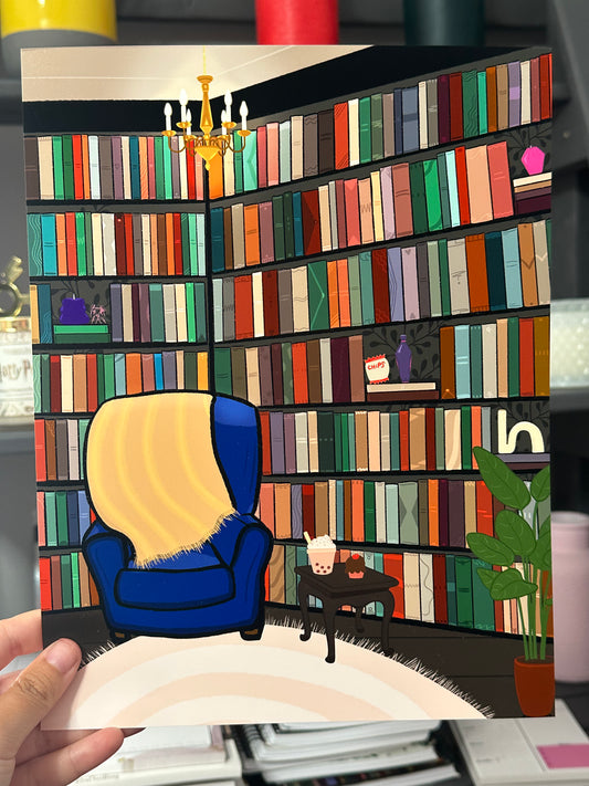 Books and Boba Print