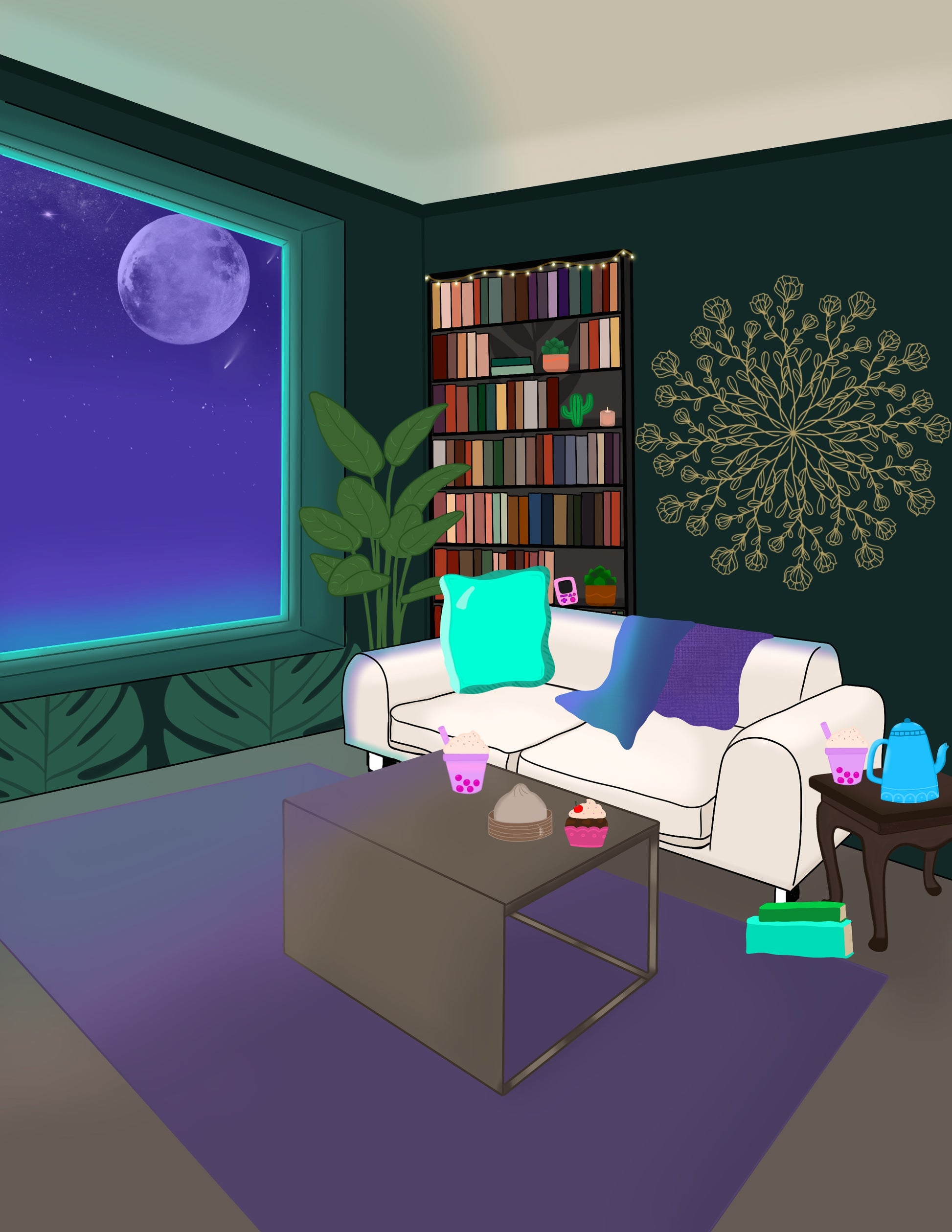 Books by Moonlight Print