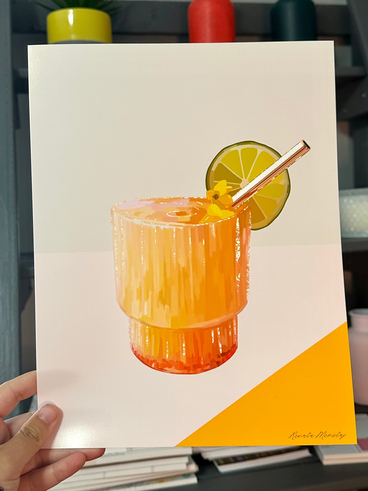 Orange & Lime Cocktail Print