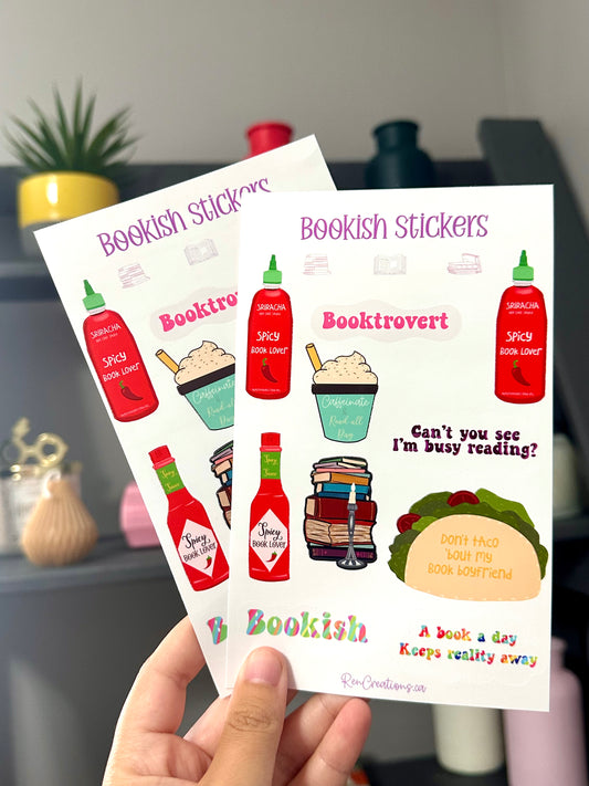 Bookish Sticker Sheet