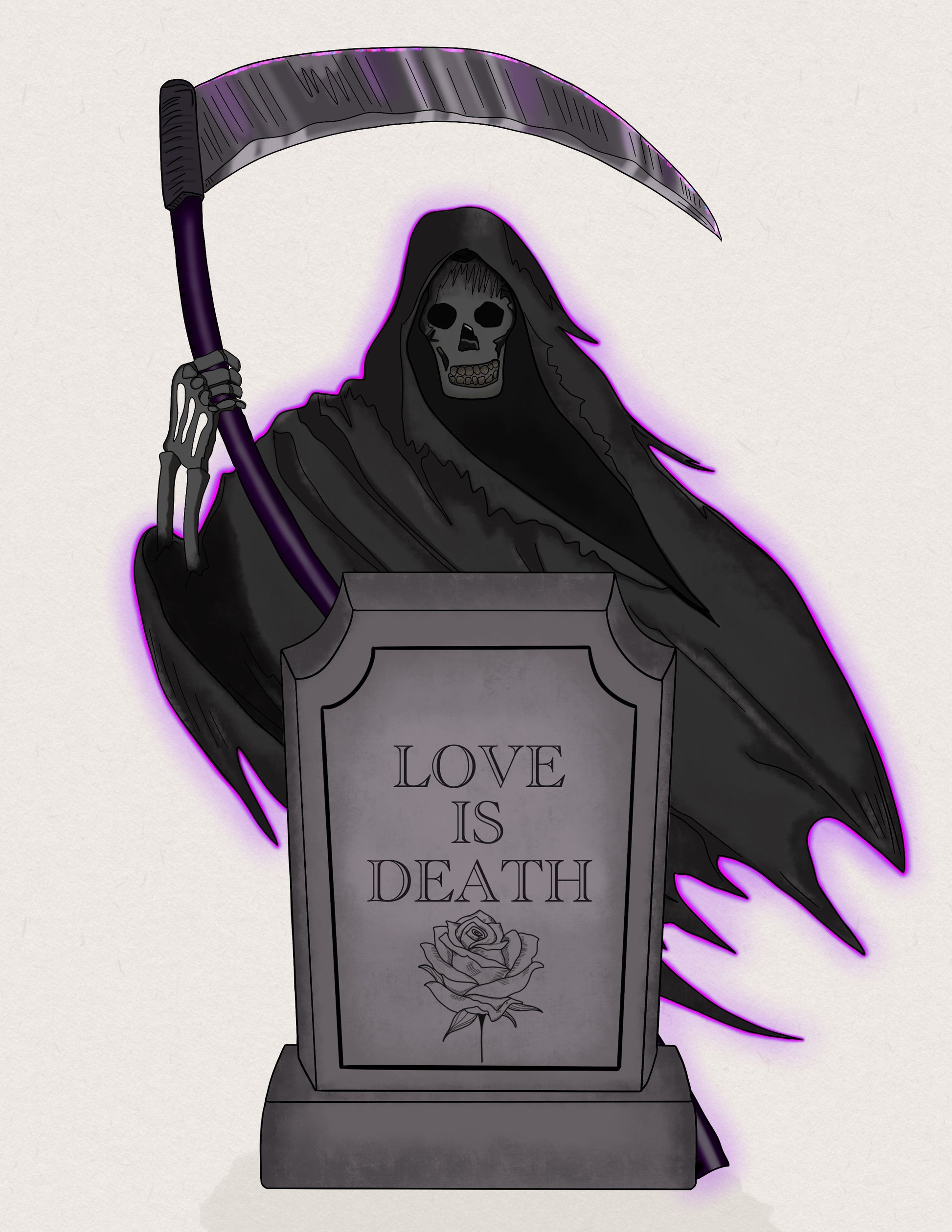 Love Is Death Art Print