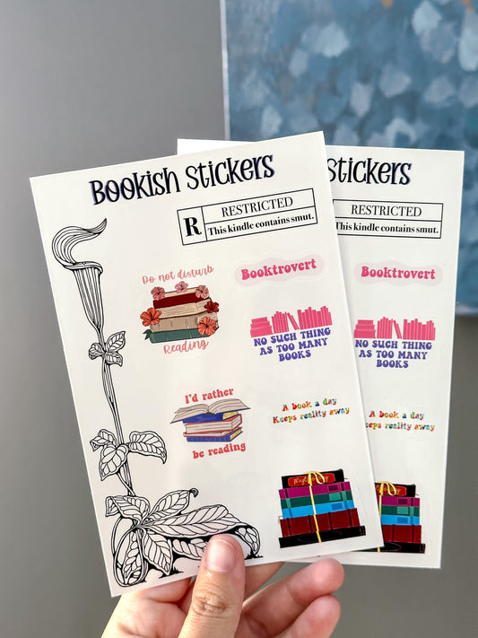 Bookish Sticker Sheet Version 2