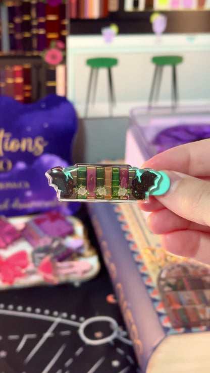 The Fantasy Book Lover Hair Clip - Teal