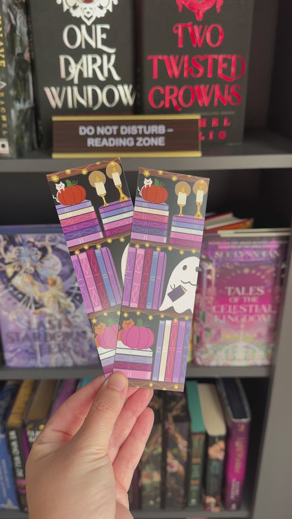 Cute Spooky Bookshelf Bookmark