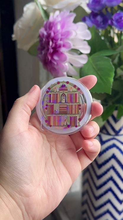 Fairytale Bookshelf Holographic Magnetic Device Grip