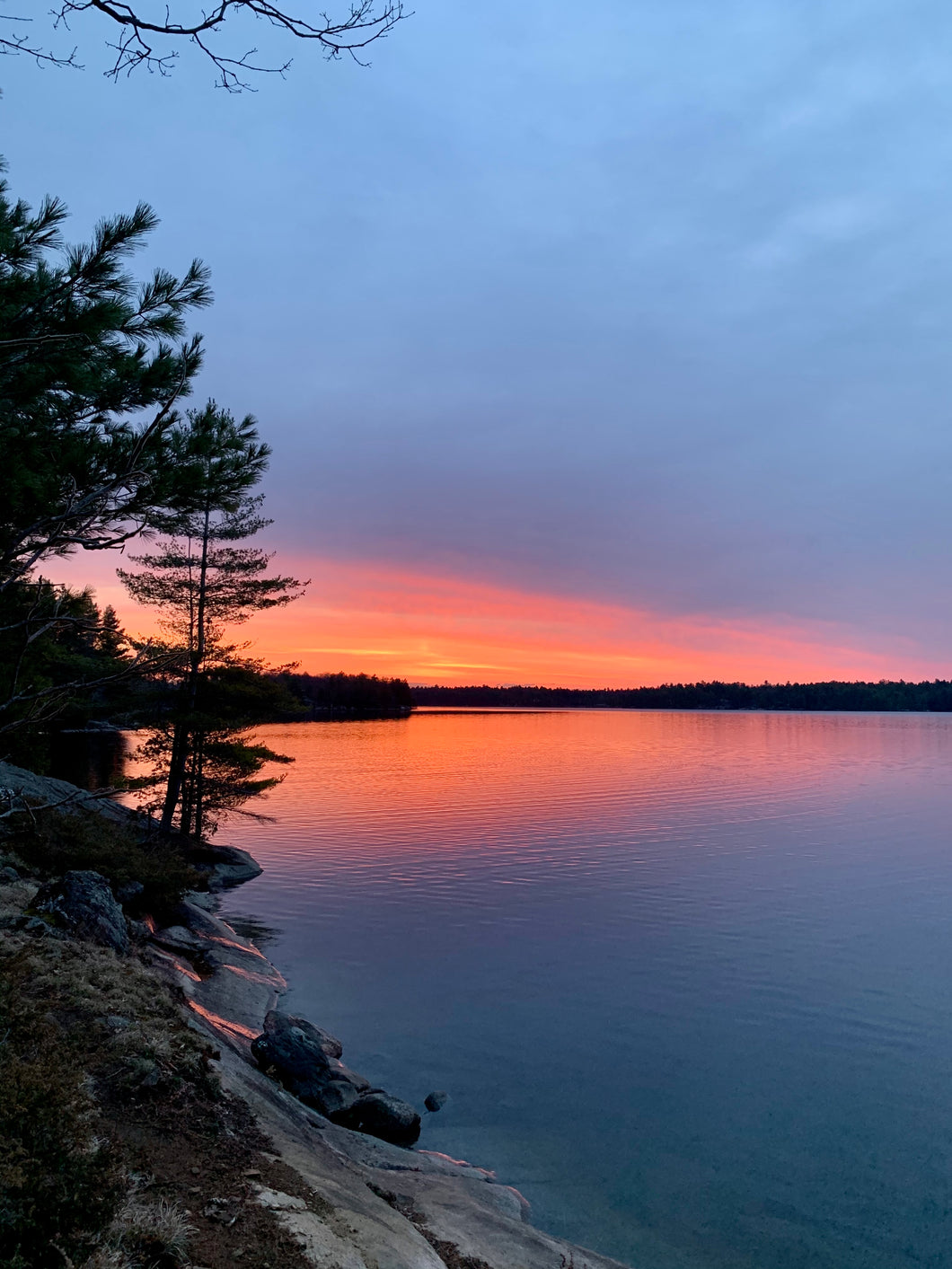 Lakeside Sunrise Art Print