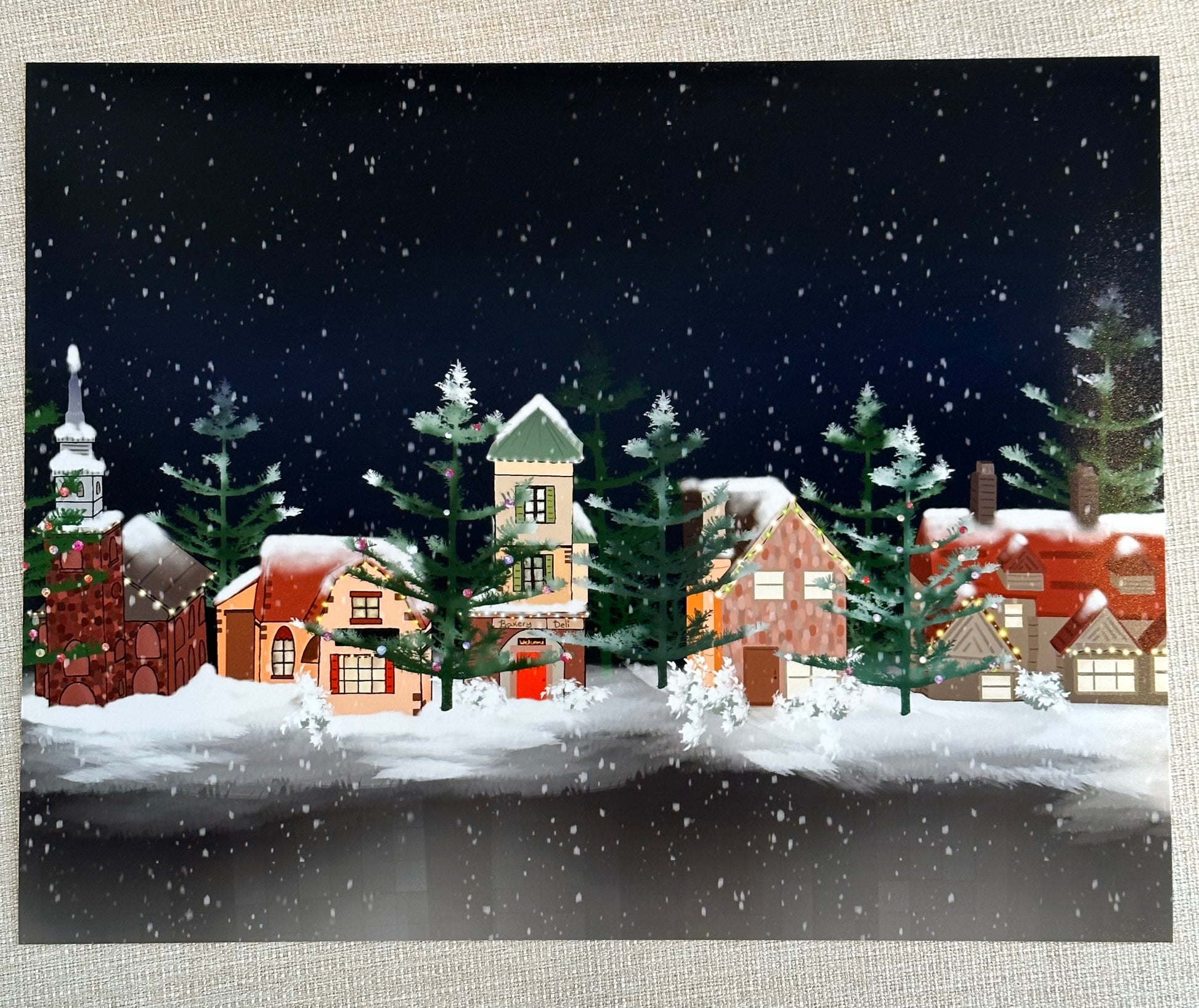 Christmas Village Art Print