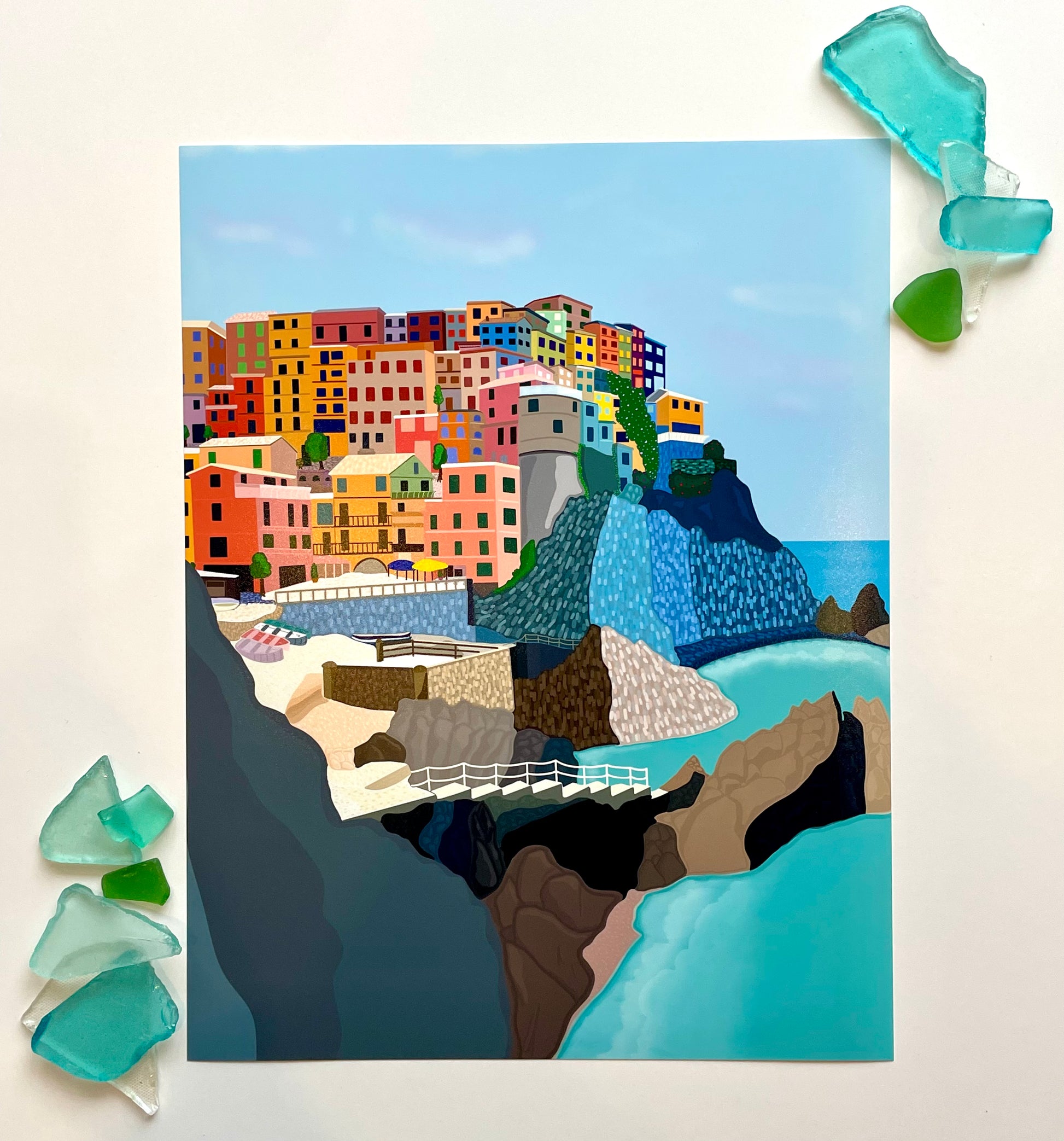 Italy Coast Art Print