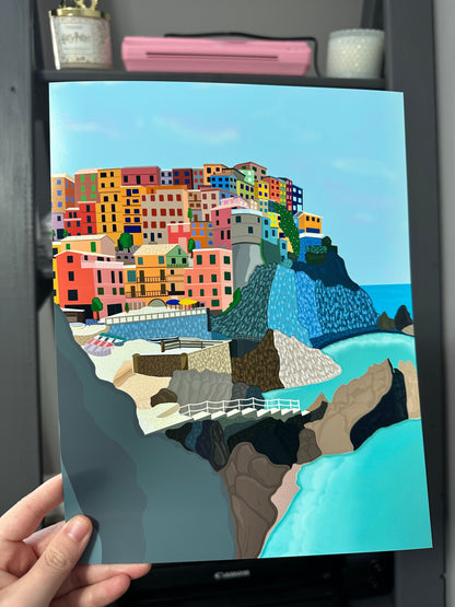 Italy Coast Art Print