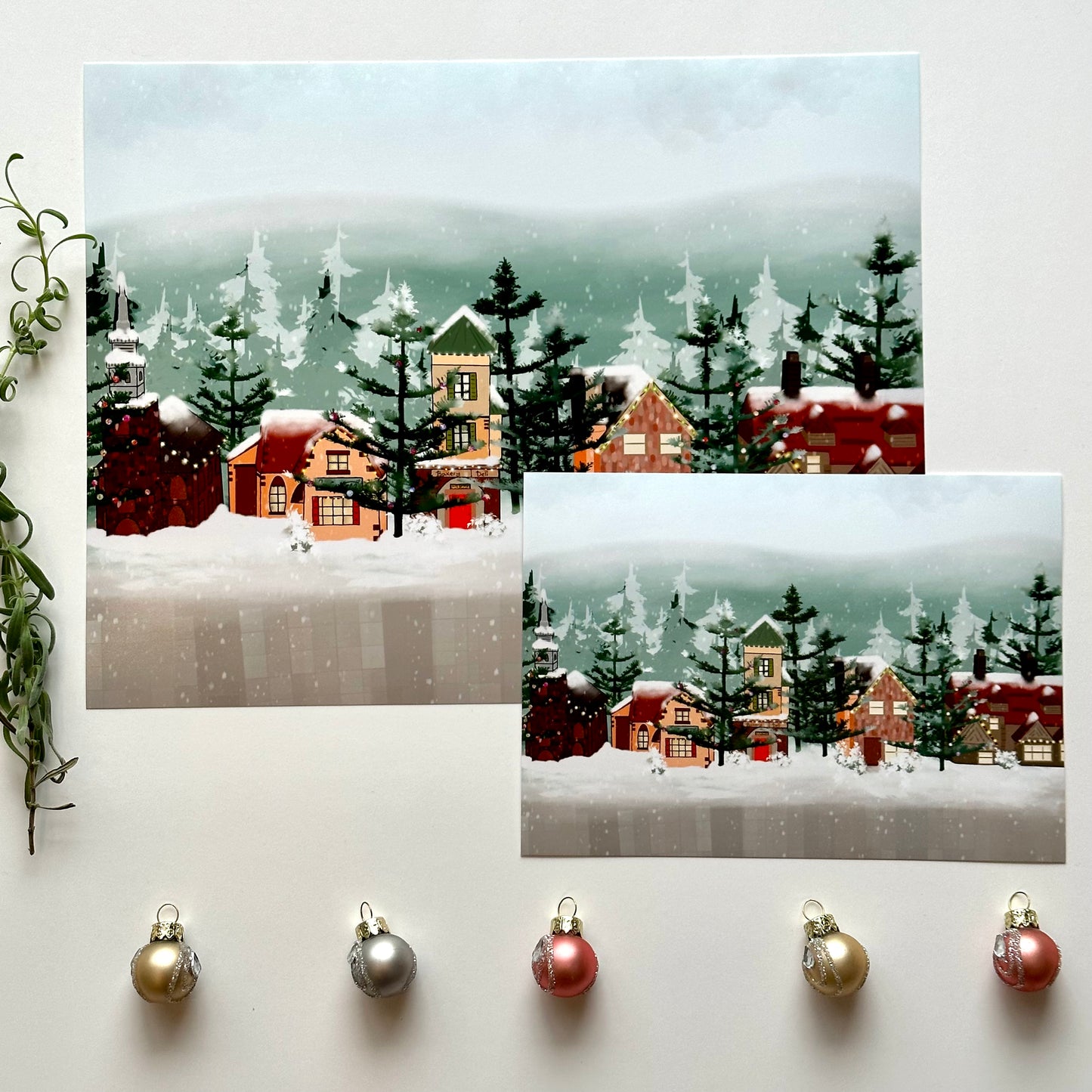 Christmas Village Art Print