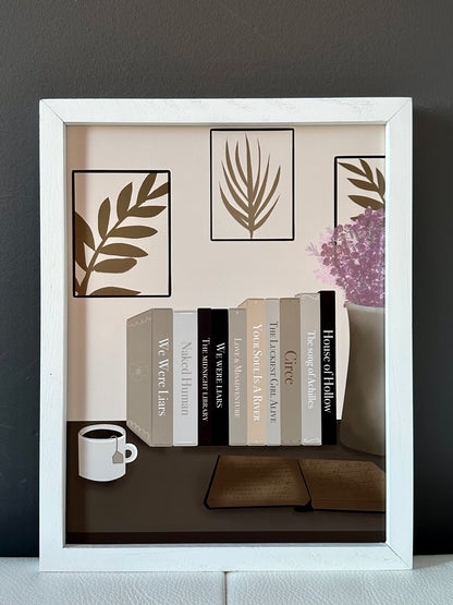 Bookish Desk Art Print