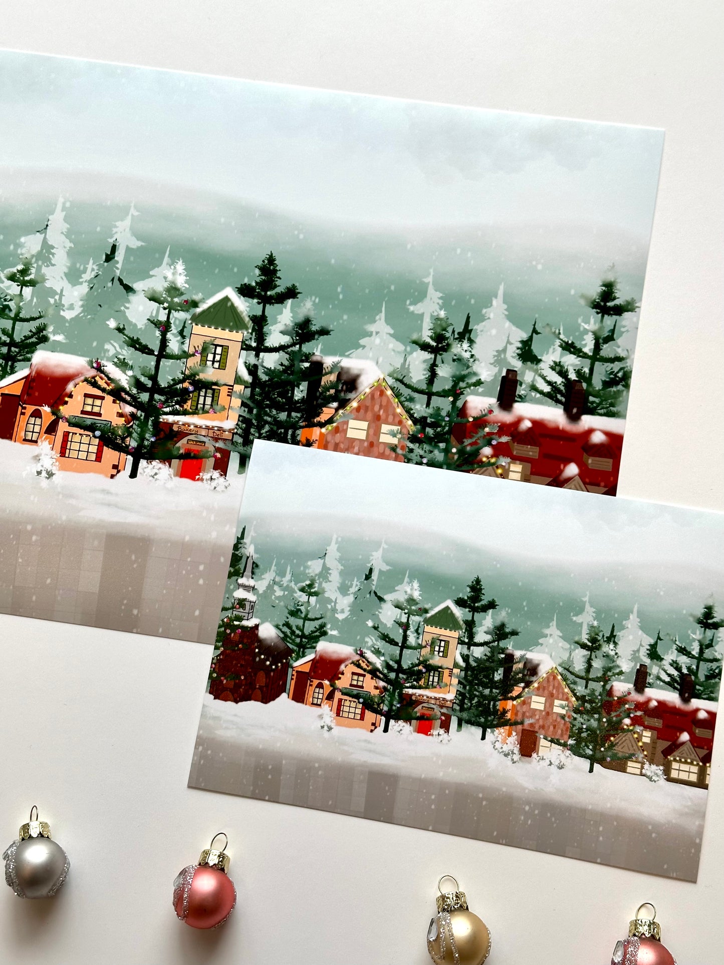 Christmas Village Art Print