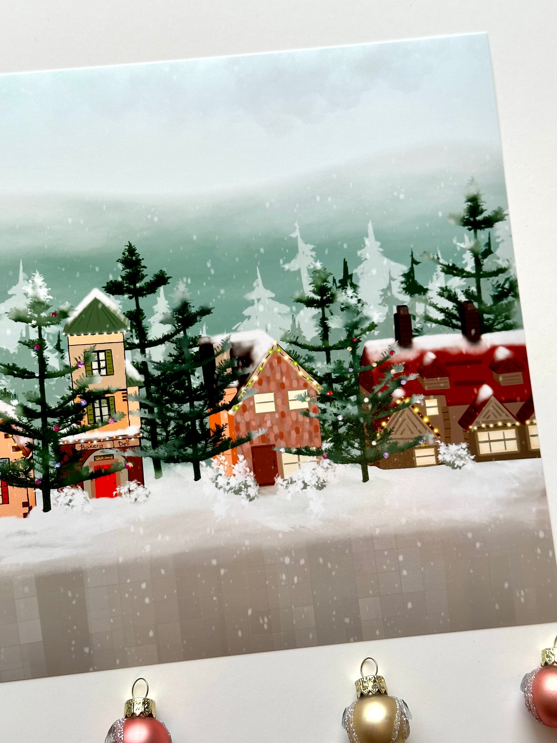 Christmas Village Art Print