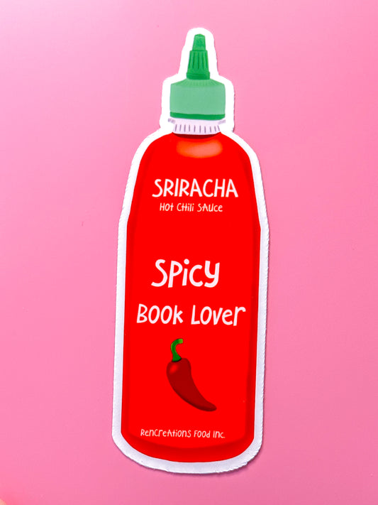 Sriracha Spicy Book Lover Sticker