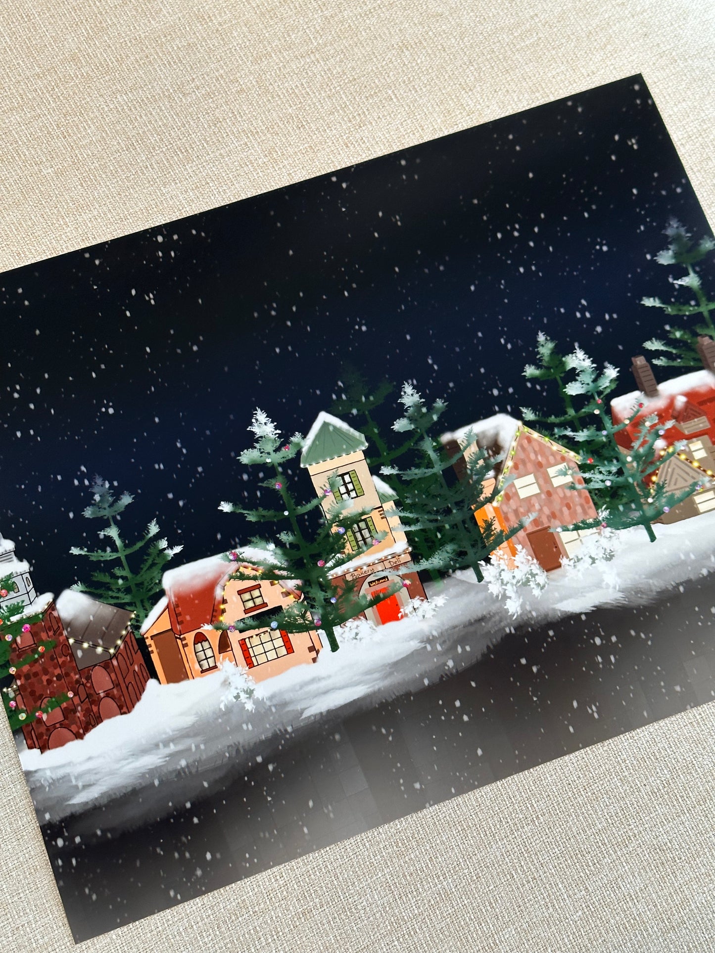 Christmas Village Art Print